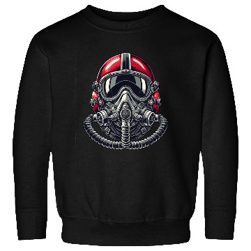 Discover Pilots Helmet Design Sweatshirts