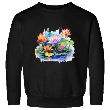 Discover Retro Zen Lotus Buddha Meditate Sweatshirts