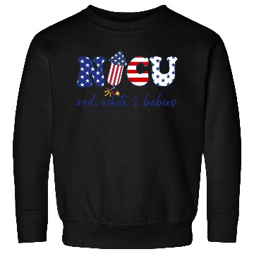 Discover NICU Patriotic Red White Babies Sweatshirts