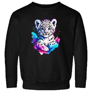 Discover Color Splash Leopard Cub Sweatshirts