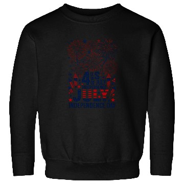 Discover US independance day fireworks square design Sweatshirts