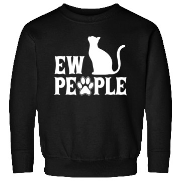 Discover Ew People Retro Cat Funny Sweatshirts