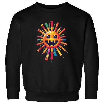 Discover Pixel Sun Joystick Sweatshirts