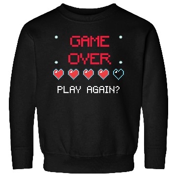 Discover Game Over , Play Again ? Pixel Art Sweatshirts