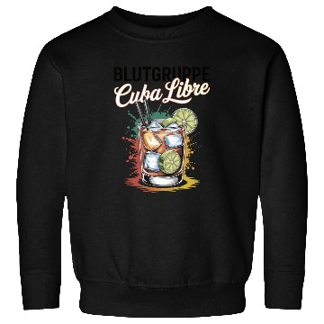 Discover Blutgruppe Cuba Libre Cocktail Bartender Sweatshirts