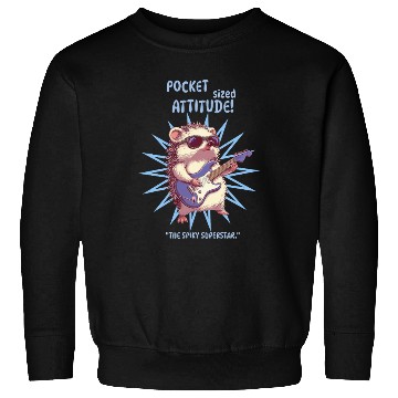 Discover Pocket Sized Attitude Hedgehog Sweatshirts
