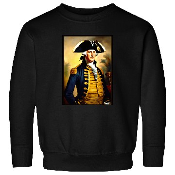 Discover George Washington in revolutionary bttlefield a Sweatshirts