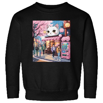 Discover Tokyo Sakura Stroll – Cute Girl Under Cherry Bloss Sweatshirts