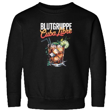 Discover Blutgruppe Cuba Libre Cocktail Bartender Sweatshirts