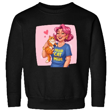 Discover Proud Cat Mom Style Sweatshirts