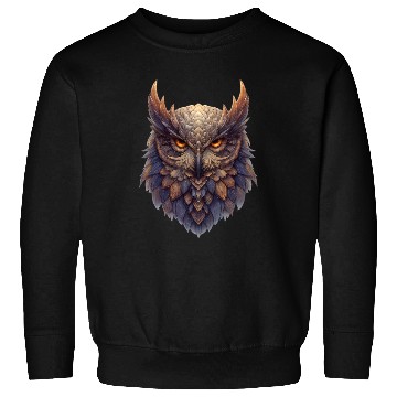 Discover Eagle Owl Illustration Sweatshirts
