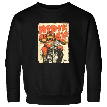 Discover Monkey Mayhem – Vintage Ape on a Motorcycle Sweatshirts