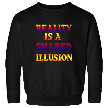 Discover Vivid Psychedelic Illusion Text Sweatshirts