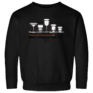 Discover Funny Drinking Schedule Cocktail Humor Gift Sweatshirts
