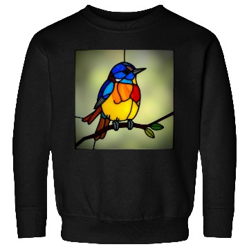 Discover STAINED GLASS BIRD Sweatshirts