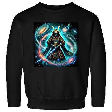 Discover Celestial Samurai Warrior Galaxy Sword Art Sweatshirts