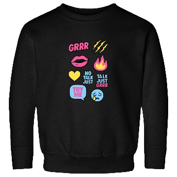 Discover Sticker Grrr – TikTok Baddie Pack Sweatshirts