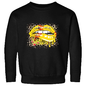 Discover Softball Drip Lips Leopard Grunge Heart Pop Sweatshirts