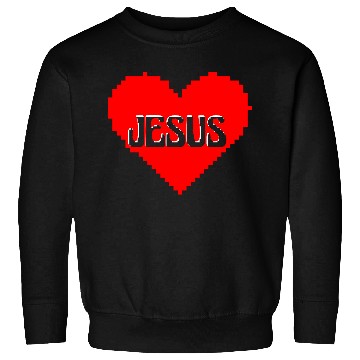 Discover I LOVE JESUS PIXEL ART Sweatshirts