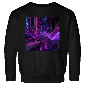 Discover Cyberpunk Cityscape Sweatshirts