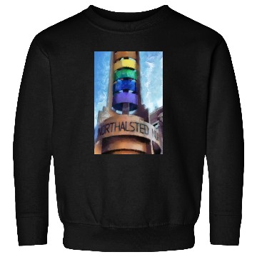 Discover Legacy LGBTQ Rainbow Pylon Chicago Landmark Art Sweatshirts