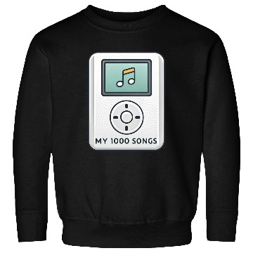 Discover My 1000 Songs MP3 Player Retro 2000s Y2K Sweatshirts