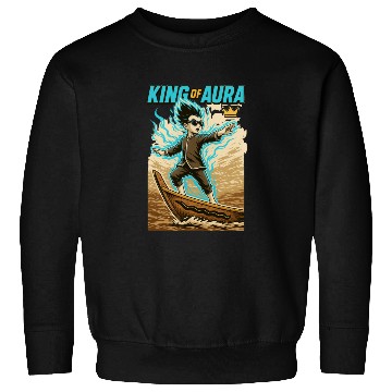 Discover King of Aura, Pacu Jalur kid,Viral tiktok meme Sweatshirts