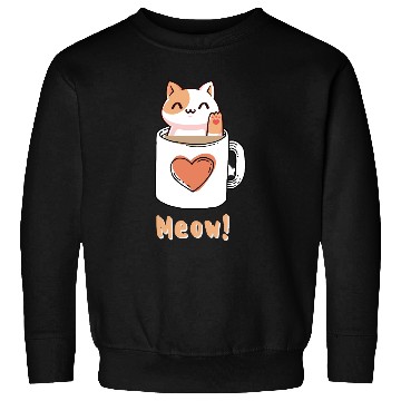 Discover Fluffy kitty tea for women Sweatshirts