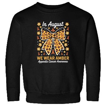Discover Coquette Bow In August We Wear Amber Appendix Sweatshirts