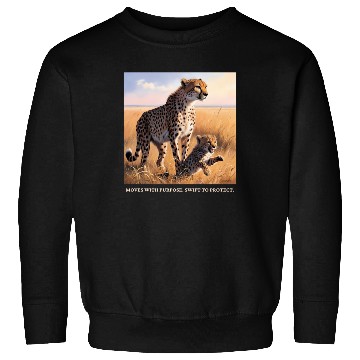 Discover Mama Cheetah and Cub Sweatshirts