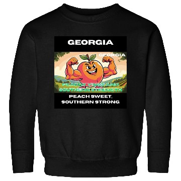 Discover Georgia Peach State Art Sweatshirts