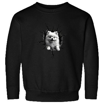 Discover Pomeranian Pop-Out Sweatshirts