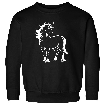 Discover Majestic Unicorn Outline Sweatshirts