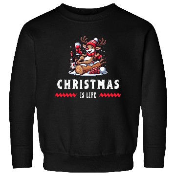 Discover Reindeer With Wine - Christmas Vibes Sweatshirts