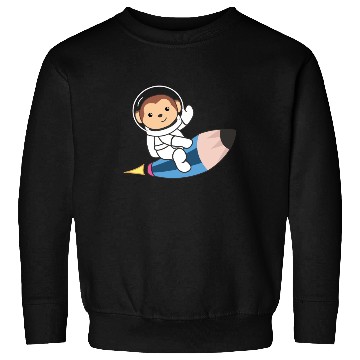 Discover Cute Space Monkey Astronaut Universe Sweatshirts