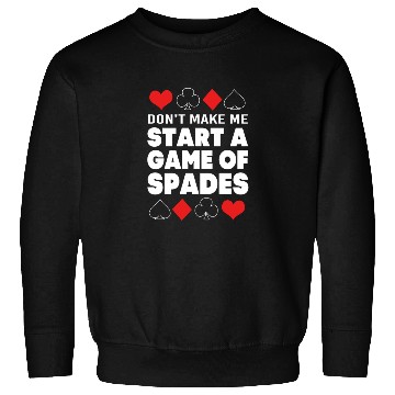 Discover Spades Poker Card Game Sweatshirts