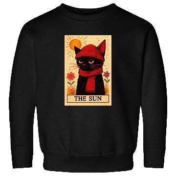 Discover Grumpy Cat Tarot Card The Sun Sweatshirts