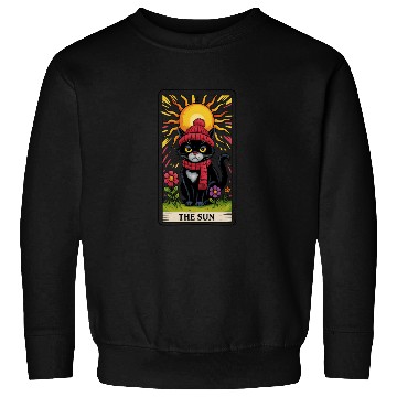 Discover Grumpy Cat Tarot Card The Sun, Funny Cat Lover Sweatshirts