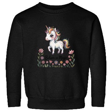 Discover Believe in Magic – Cute Rainbow Unicorn Fantasy Sweatshirts