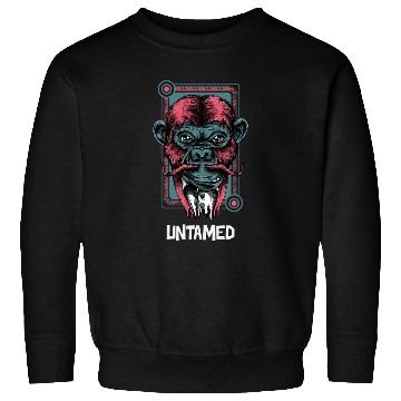 Discover Futuristic Cyber Monkey Portrait Sweatshirts
