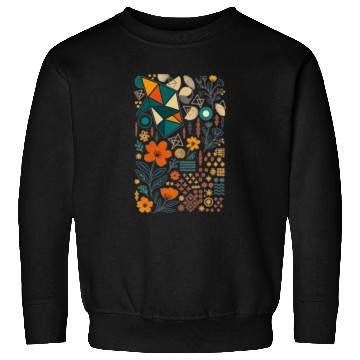 Discover Geometric Garden Fusion Sweatshirts