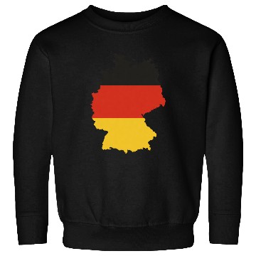 Discover Black Red Gold Germany flag outline design Sweatshirts