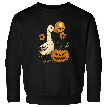Discover Goose Halloween Fall Silly Goose Boho Flower Sweatshirts