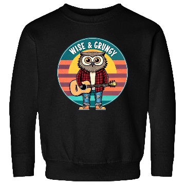 Discover Wise Grungy Owl Grunge Retro 90s. Sweatshirts