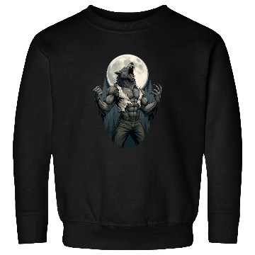 Discover Howl of the Alpha – Werewolf Under the Moon Sweatshirts