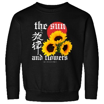 Discover Japanese sun flower Dark Fantasy Sweatshirts Design