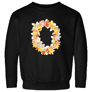 Discover Hawaiian Flower Necklace – Tropical Aloha Vibe Sweatshirts