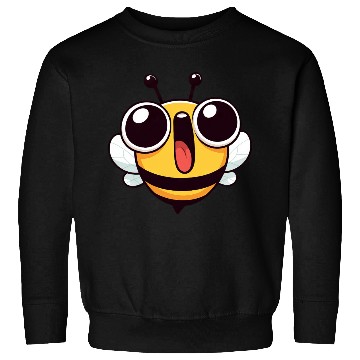 Discover Euphoric bee meme cartoon face joy insect Sweatshirts