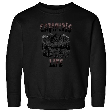 Discover Camping Life Hiking Sweatshirts