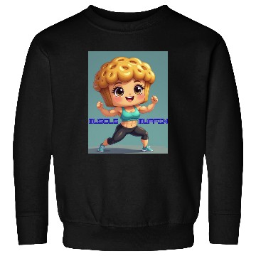 Discover MUSCLE MUFFIN-Muscle Pose Sweatshirts